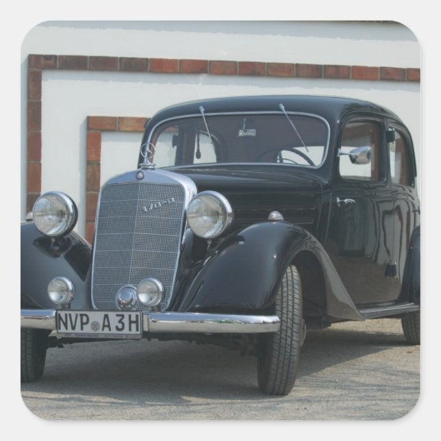 Antiquitätenhändler 3 quadratischer aufkleber (Vorderseite)