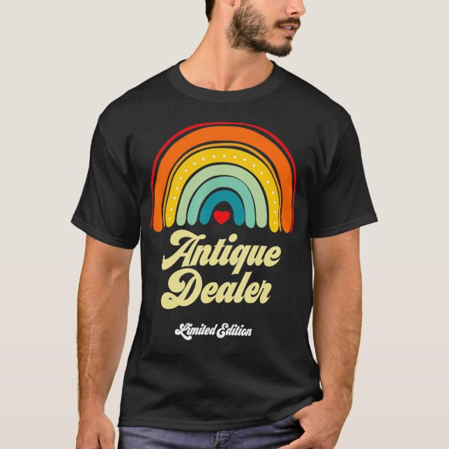 Antiquitätenhändler Vintag Retro Funny Titel Gebur T-Shirt (Vorderseite)