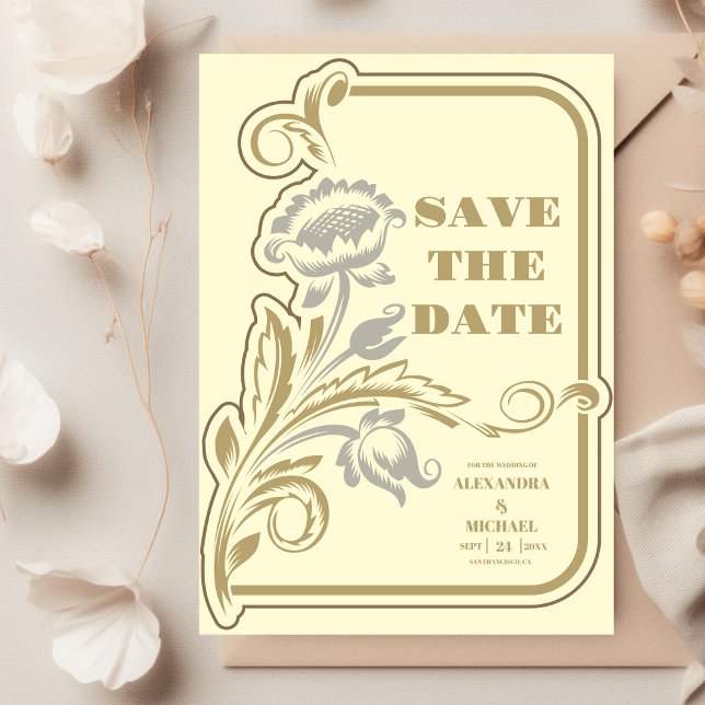 Antiquitätenhochzeit Save The Date (Von Creator hochgeladen)