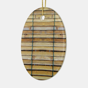 Antiquitätenholz Holzlatten Keramik Ornament