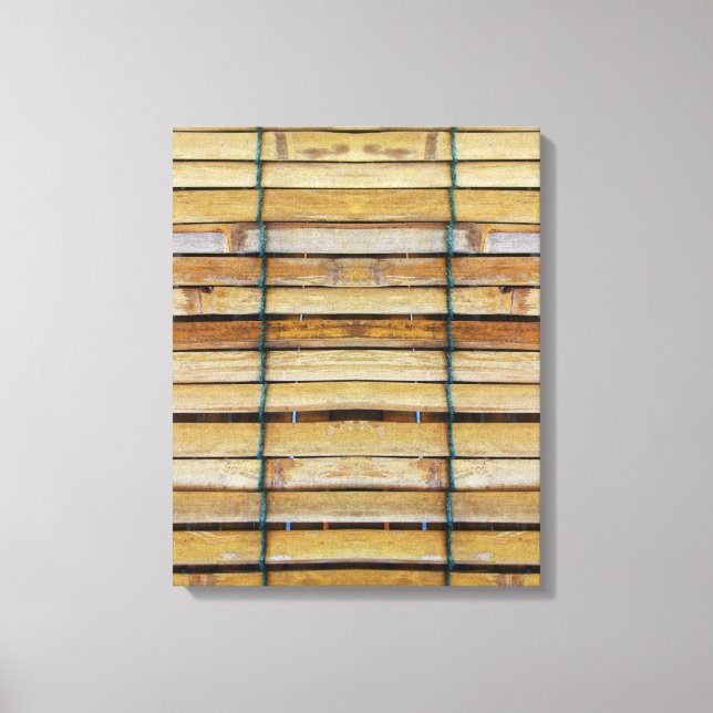 Antiquitätenholz Holzlatten Leinwanddruck (Vorderseite)
