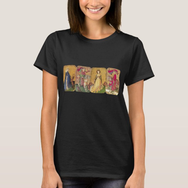 Antiquitätenkarren, Deutsche Hofkarten T-Shirt (Vorderseite)