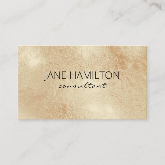Antiquitätenkarte für Gold Foil Visitenkarte (Vorderseite)
