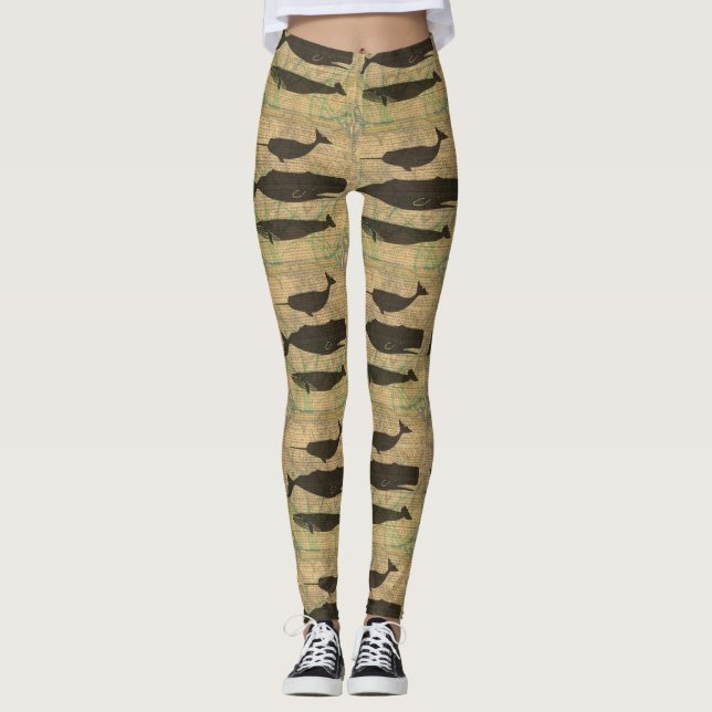 Antiquitätenleben im Wald Leggings (Vorderseite)