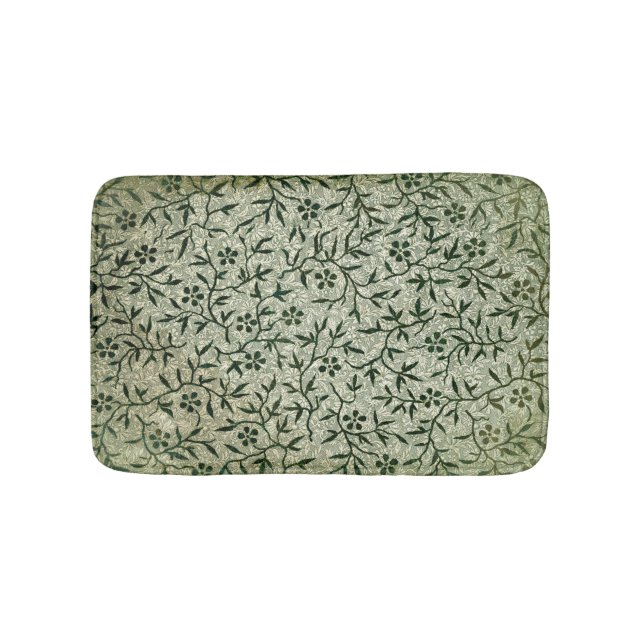 Antiquitätenmagazin Green Earthy Blätter & Twigs Badematte (Vorderseite)