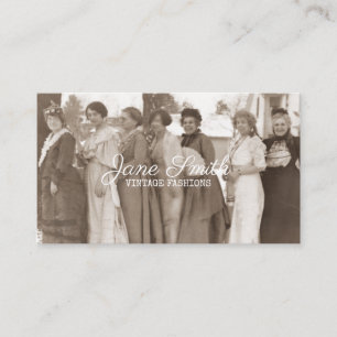 Antiquitätenmode Extravagant Ladys Kleidung Sepia  Visitenkarte