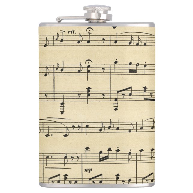 Antiquitätenmusik Flachmann (Vorderseite)