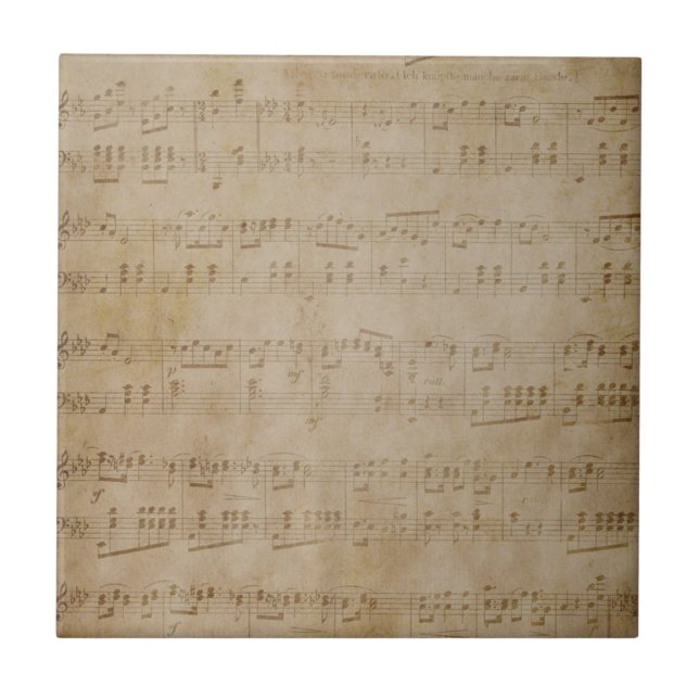 Antiquitätenmusik Fliese (Vorderseite)