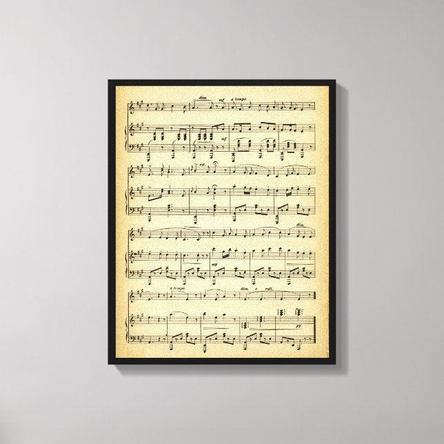 Antiquitätenmusik Leinwanddruck (Vorderseite)