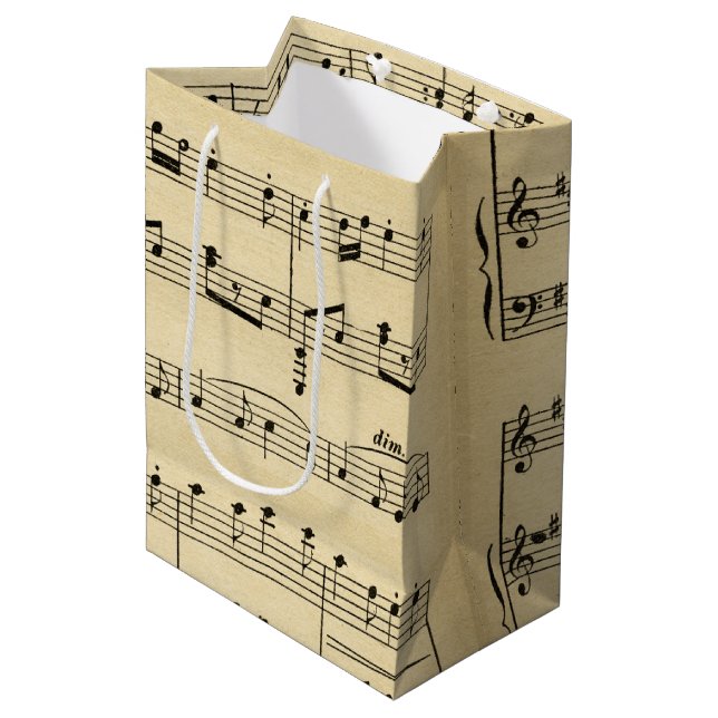 Antiquitätenmusik Mittlere Geschenktüte (Vorderseite Schrägansicht)