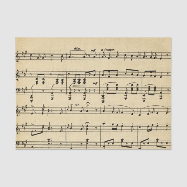 Antiquitätenmusik Seidenpapier (Vorderseite)