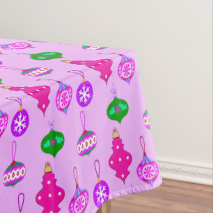 Antiquitätenmuster in Rosa, Aquamarin und orchid Tischdecke