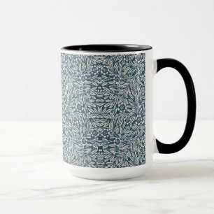 Antiquitätenmuster von ausgeblendeten Blätter - Bl Tasse