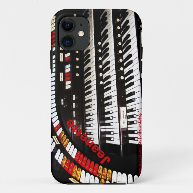 Antiquitätenorgan-Tastatur, Name, Case-Mate iPhone Hülle (Rückseite)