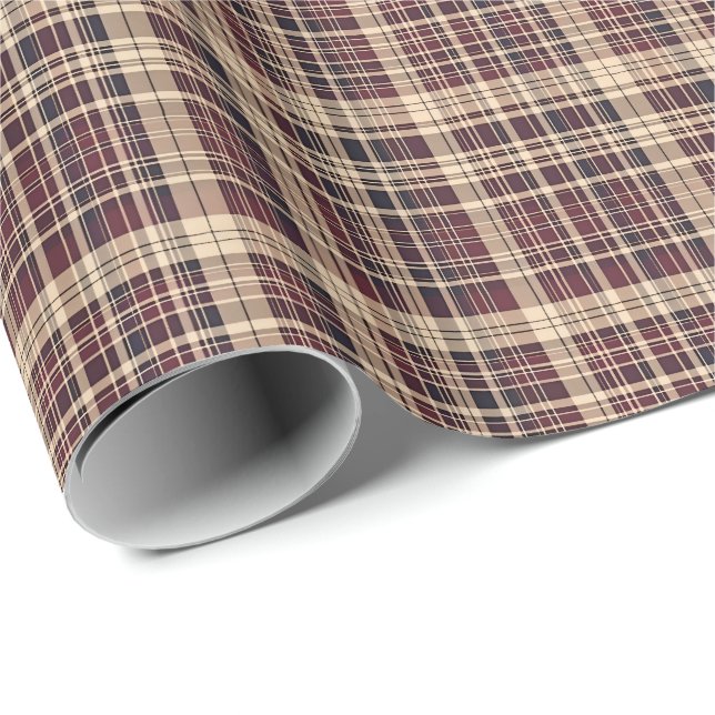 Antiquitätenpapier für Tartan Geschenkpapier (Rolleneckpunkt)