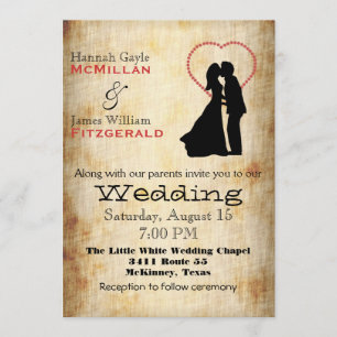 Antiquitätenposter für Hochzeiten Einladung