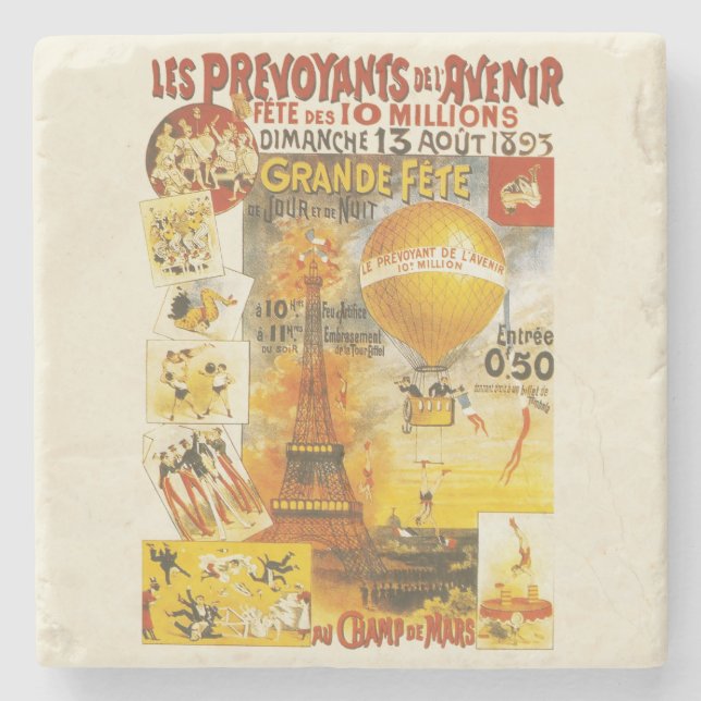 Antiquitätenposter Steinuntersetzer (Vorderseite)