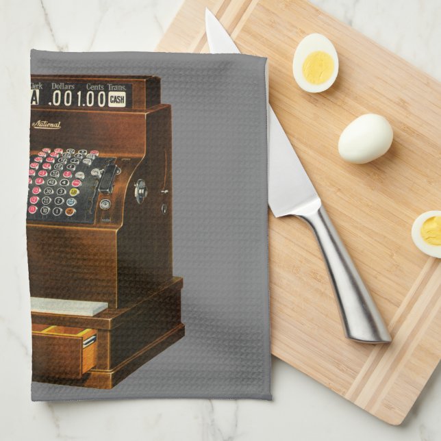 Antiquitätenregister, Vintages Einzelhandelsgeschä Geschirrtuch (Viertel Falte)