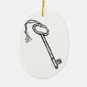 Antiquitätenschlüssel Keramik Ornament