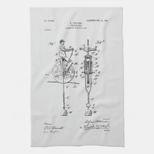 Antiquitätenspielzeug 1904 Zeichnend Patent Geschirrtuch