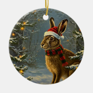 Antiquitätenstil Holz Hasen Weihnachtsschmuck