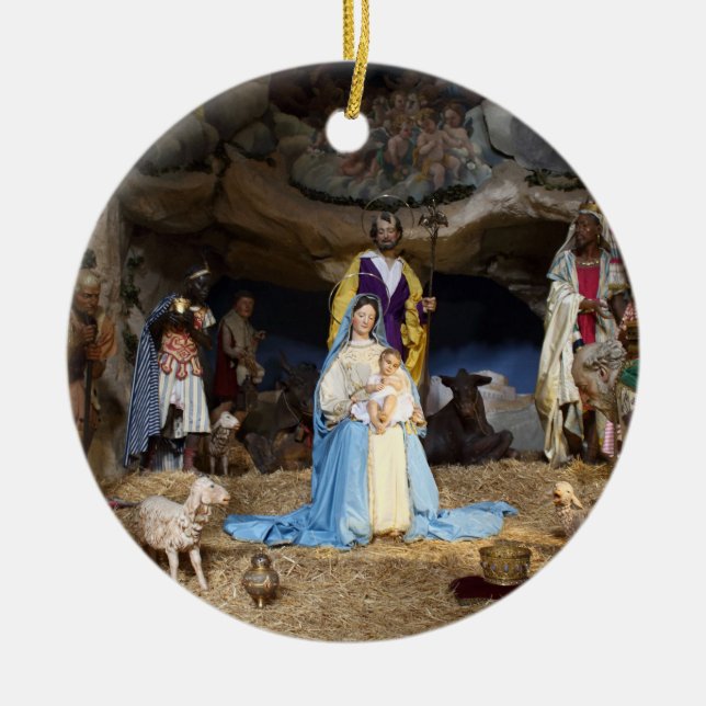 Antiquitätenszene Keramikornament (Vorne)