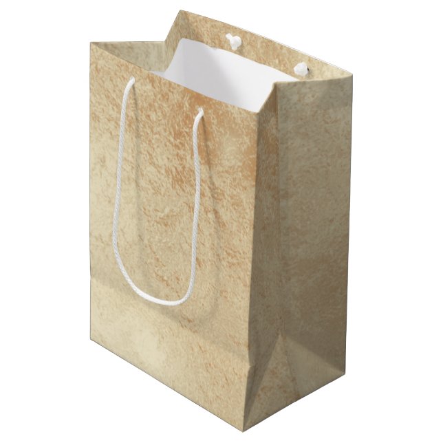 Antiquitätentasche für Gold Mittlere Geschenktüte (Vorderseite Schrägansicht)