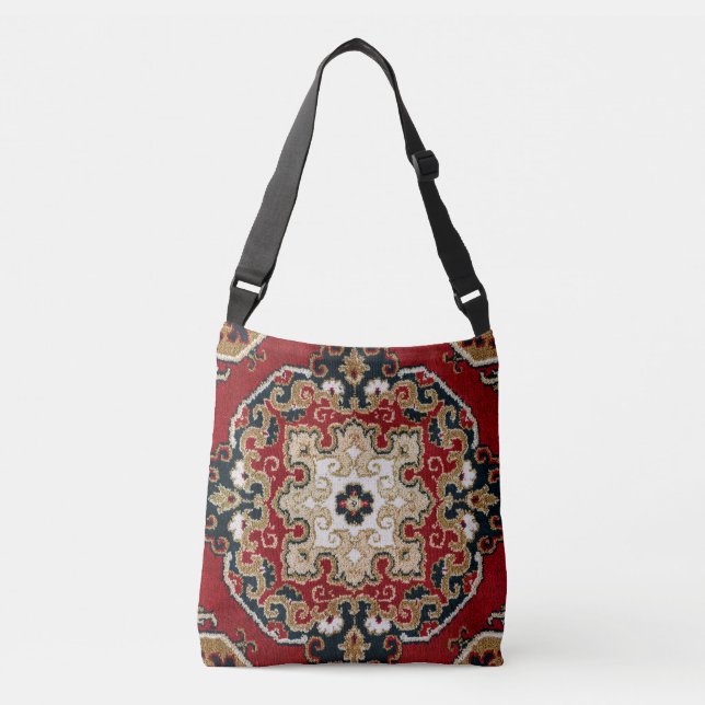 Antiquitätenteppich Rug Kilim Tragetaschen Mit Langen Trägern (Vorderseite)