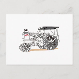 Antiquitätentraktor Postkarte