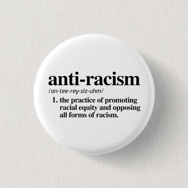 Antirassismus Button (Vorderseite)
