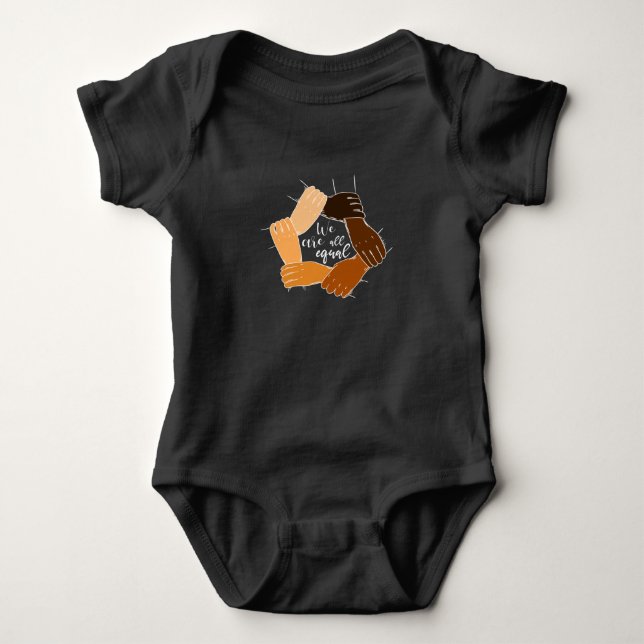Antirassismus und Gleichstellung Baby Strampler (Vorderseite)
