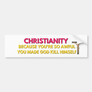 Antireligionsreligion Autoaufkleber