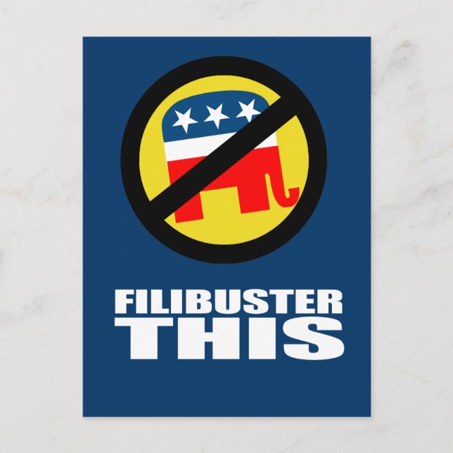Antirepublikaner - Filibuster Postkarte (Vorderseite)