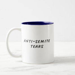 Antisemitische Tränen Zweifarbige Tasse