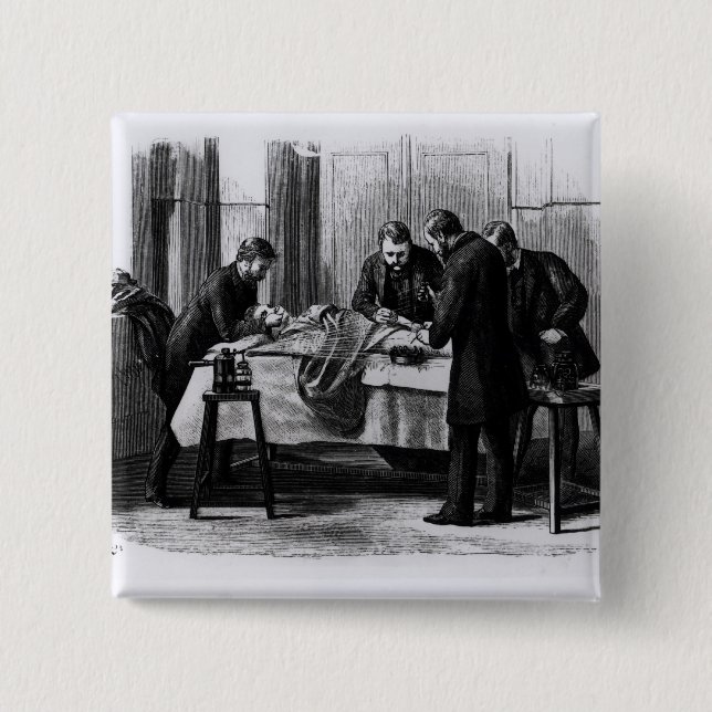 Antiseptische Operation, 1882 Button (Vorderseite)