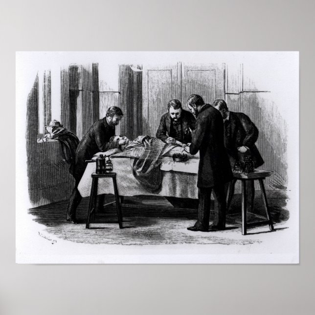 Antiseptische Operation, 1882 Poster (Vorne)