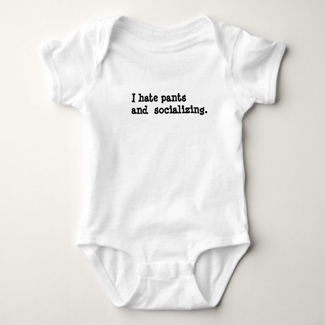 Antisocial Baby Punk Rock Baby Baby Strampler (Vorderseite)