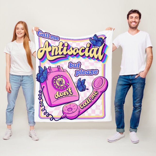 AntiSocial Fleecedecke (Beispiel)