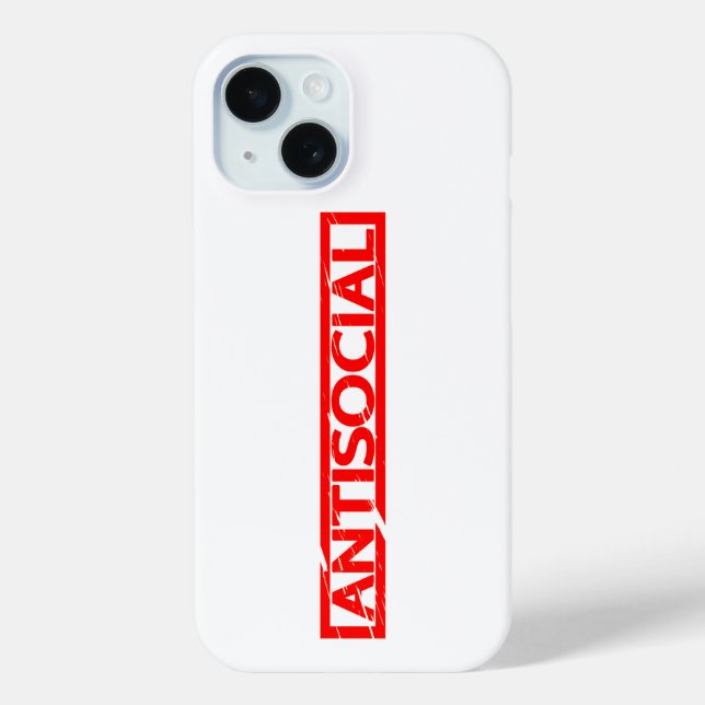 Antisoziale Briefmarke Case-Mate iPhone Hülle (Rückseite)