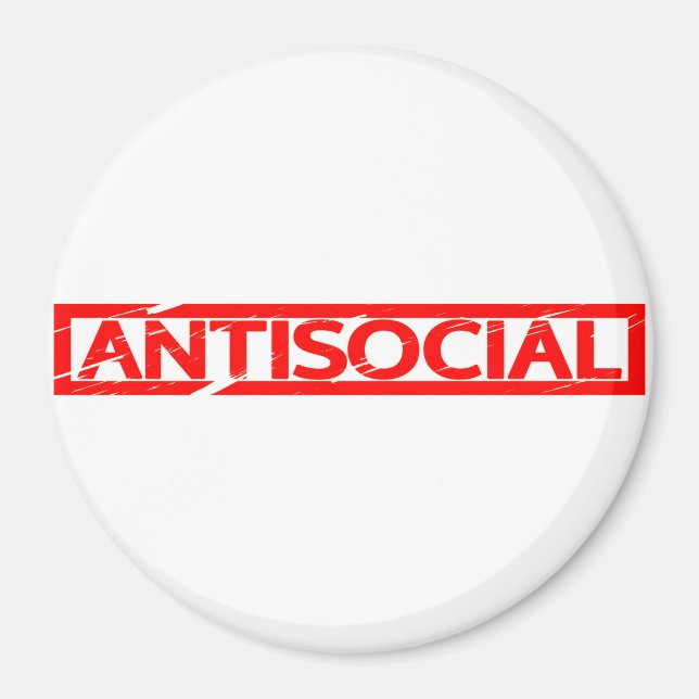 Antisoziale Briefmarke Magnet (Vorne)