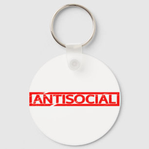 Antisoziale Briefmarke Schlüsselanhänger