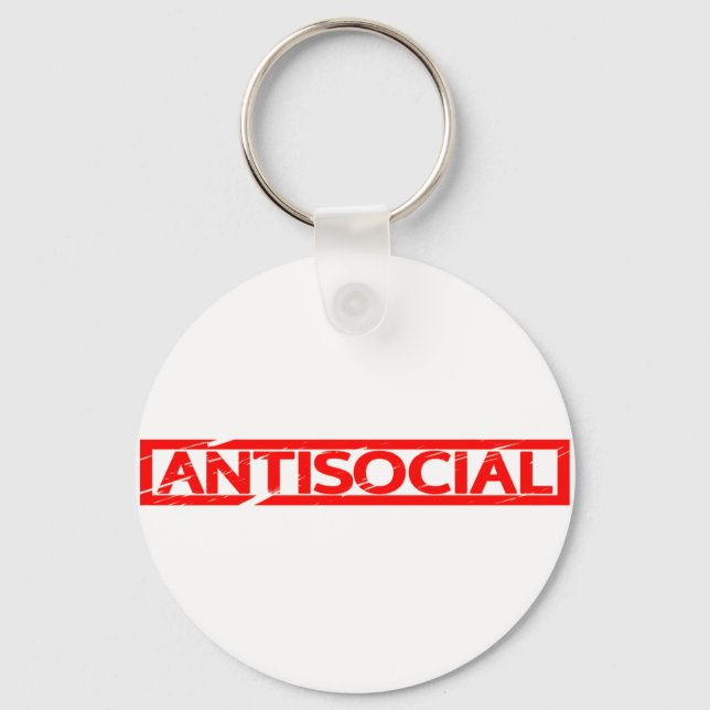 Antisoziale Briefmarke Schlüsselanhänger (Vorderseite)
