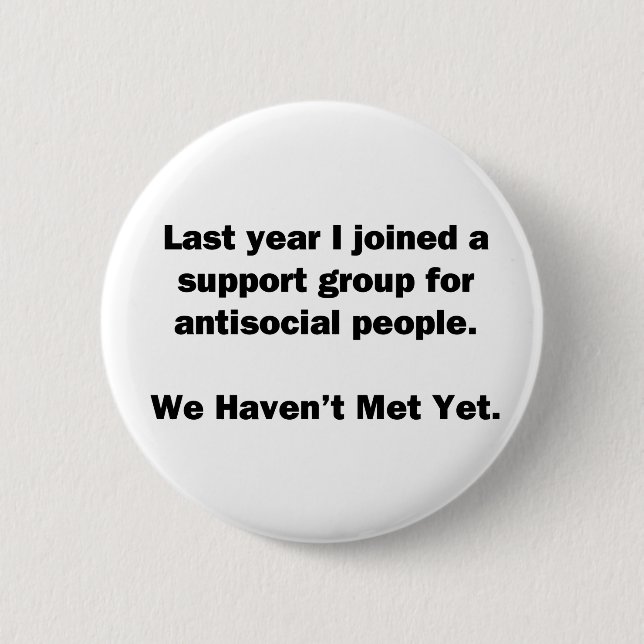 Antisoziale Gruppe Button (Vorderseite)