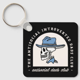 Antisoziale Väter Club introvertiert Cowboy Papa l Schlüsselanhänger