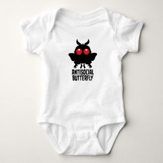 Antisozialer Schmetterling Mothman Kryptid Baby Strampler