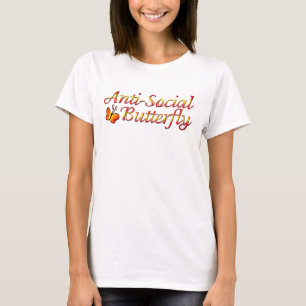 Antisozialer Schmetterling T-Shirt