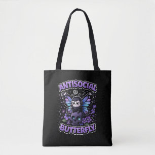 Antisozialer Schmetterling Tasche