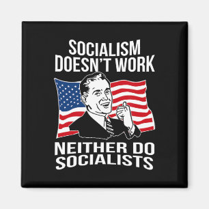 Antisozialismus funktioniert nicht Sozialisten Kap Magnet