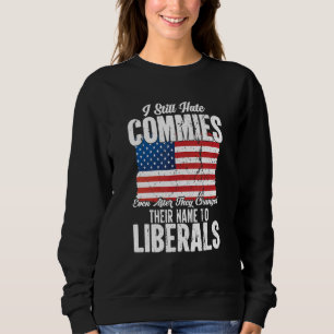 Antisozialistisch Kommunistisch Pro Amerika Patrio Sweatshirt