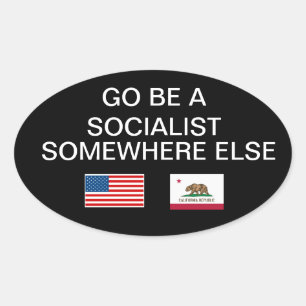 Antisozialistischer Aufkleber